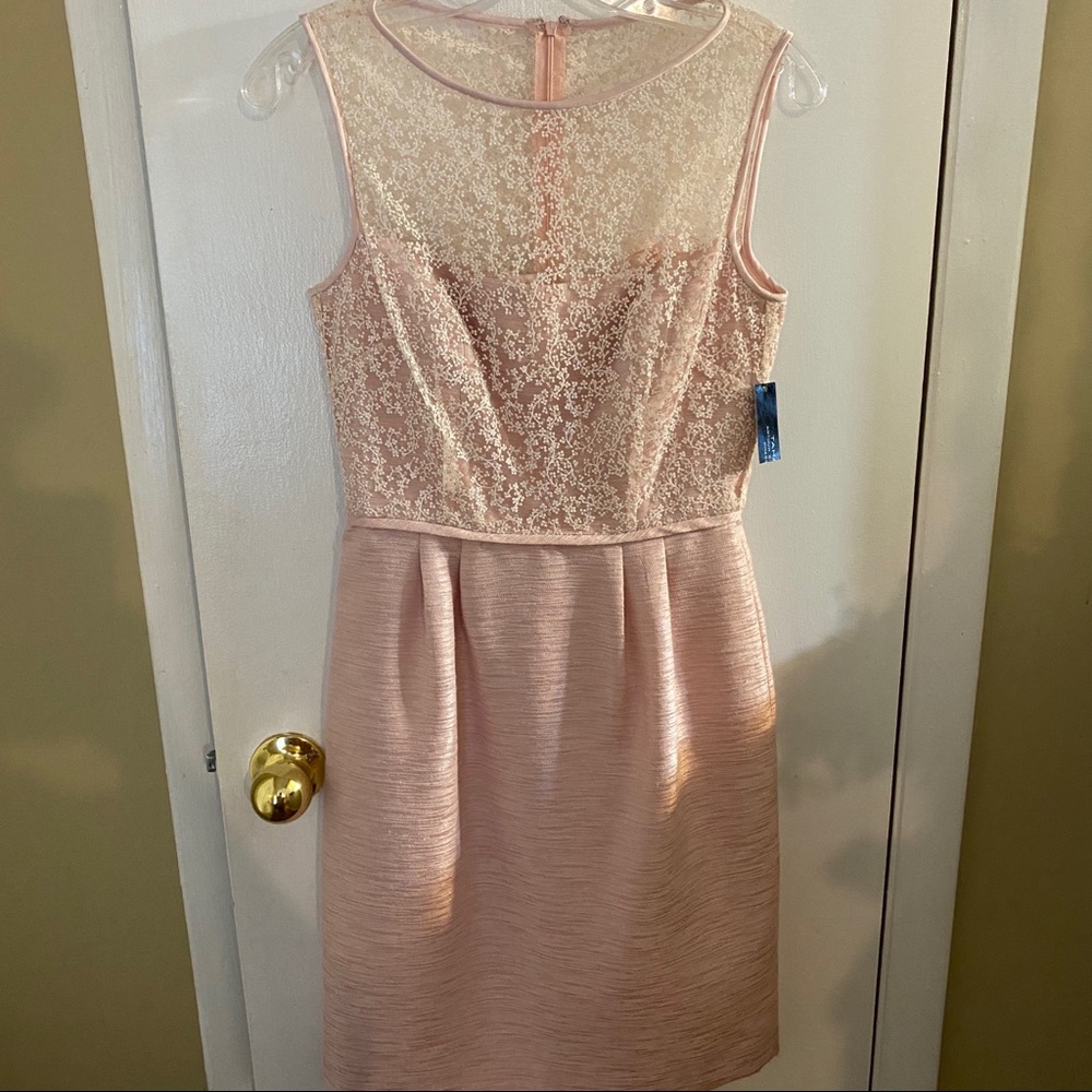 NWT Tahari blush pink “Adriana” dress Size 2